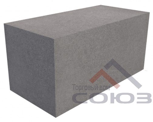 Полнотелый фундаментный бетонный блок 390x190x188 мм СКЦ-1ПЛП плотность 2100