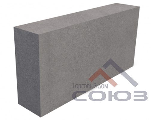Полнотелый перегородочный бетонный блок 390x80x188 СКЦ-3ЛК-80 плотность 2050