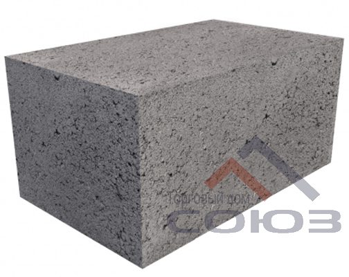 Полнотелый стеновой керамзитобетонный блок 400x240x200 мм СКЦ-24РК плотность 1700