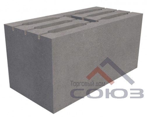 Семищелевой стеновой бетонный блок 400x200x200 мм СКЦ-1ЛГ плотность 1579