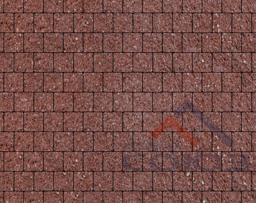 Тротуарная плитка Квадрат Bronze №9 частичный прокрас 100x100x60мм Фабрика Готика