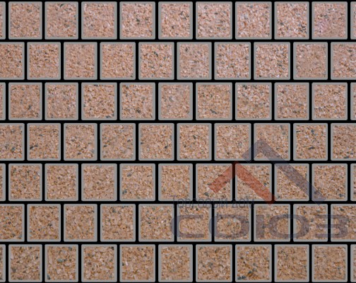 Тротуарная плитка Квадрат Gold №4 частичный прокрас 150x150x60мм Фабрика Готика