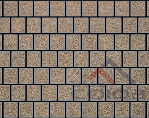 Тротуарная плитка Квадрат Gold №5 частичный прокрас 150x150x60мм Фабрика Готика