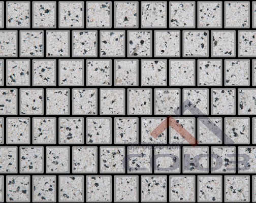 Тротуарная плитка Квадрат Granite FERRO Покостовский частичный прокрас 150x150x60мм Фабрика Готика