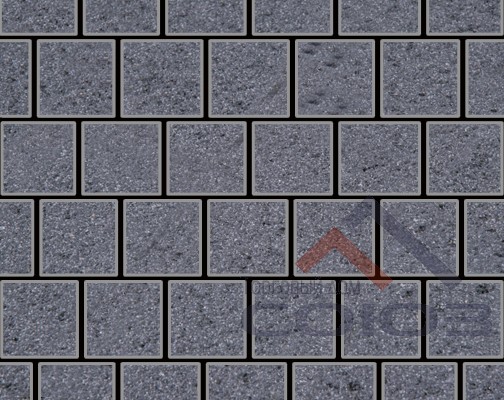 Тротуарная плитка Квадрат Granite FERRO Амфиболит частичный прокрас 200x200x60мм Фабрика Готика