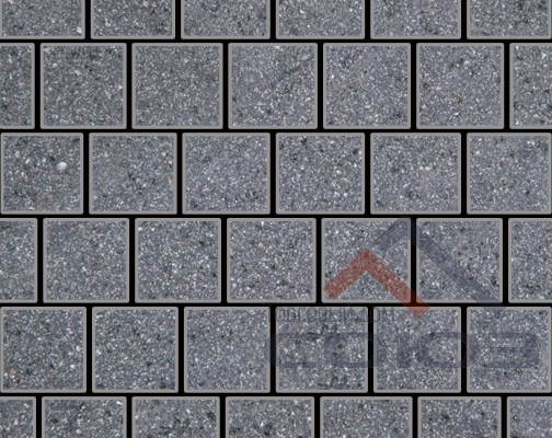 Тротуарная плитка Квадрат Granite FERRO Исетский частичный прокрас 200x200x60мм Фабрика Готика