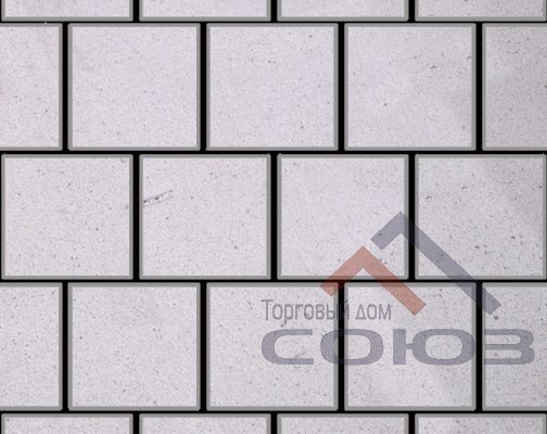 Тротуарная плитка Квадрат кристалл полный прокрас на белом цементе 300x300x50мм Фабрика Готика