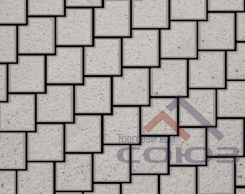 Тротуарная плитка Калипсо Bronze №2 частичный прокрас 200x200x60мм Фабрика Готика