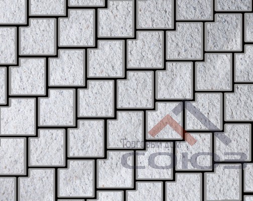 Тротуарная плитка Калипсо Bronze №23 частичный прокрас 200x200x60мм Фабрика Готика