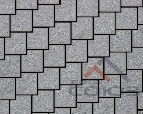 Тротуарная плитка Калипсо Bronze №25 частичный прокрас 200x200x60мм Фабрика Готика