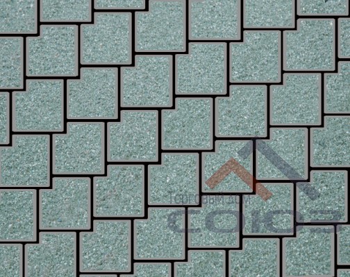 Тротуарная плитка Калипсо Bronze №5 частичный прокрас 200x200x60мм Фабрика Готика
