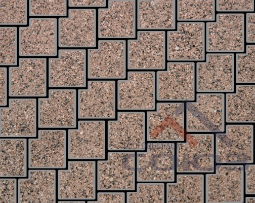 Тротуарная плитка Калипсо Gold №16 частичный прокрас 200x200x60мм Фабрика Готика