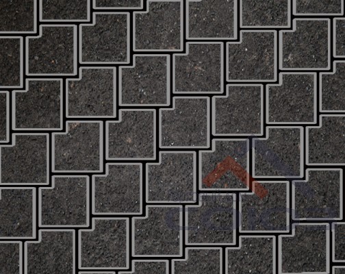Тротуарная плитка Калипсо Gold №21 частичный прокрас 200x200x60мм Фабрика Готика