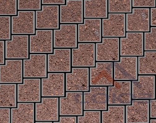 Тротуарная плитка Калипсо оранжевый частичный прокрас на сером цементе 200x200x60мм Фабрика Готика