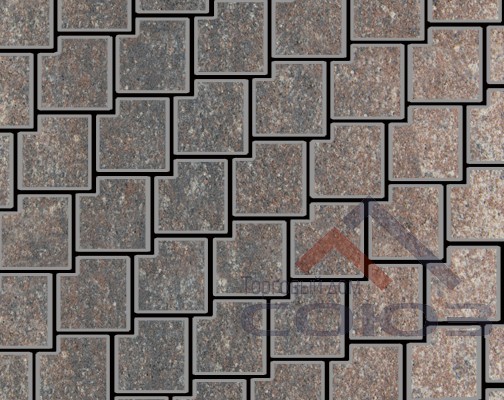 Тротуарная плитка Калипсо Natur Юпитер частичный прокрас 200x200x60мм Фабрика Готика