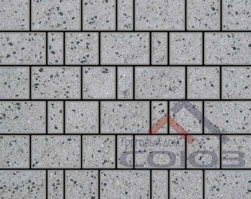 Тротуарная плитка Брусчатка Granite FERRO Белла Уайт ч/п 200x100x60мм Фабрика Готика