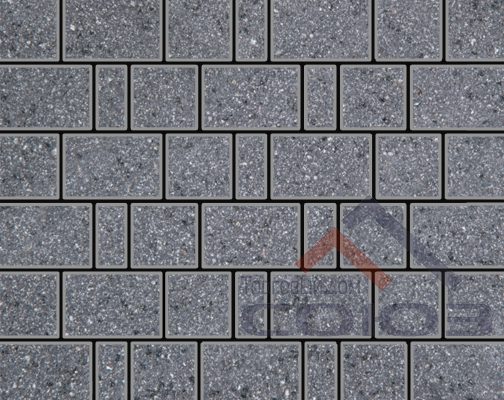 Тротуарная плитка Брусчатка Granite FERRO Исетский ч/п 200x100x60мм Фабрика Готика