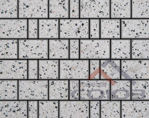 Тротуарная плитка Брусчатка Granite FERRO Покостовский ч/п 200x100x60мм Фабрика Готика