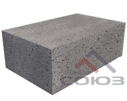 Полнотелый стеновой керамзитобетонный блок 380x250x140 мм СКЦ плотность 1700