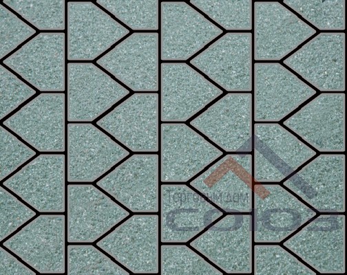 Тротуарная плитка Шапка Епископа Bronze №5 ч/п 280x200x100x60мм Фабрика Готика