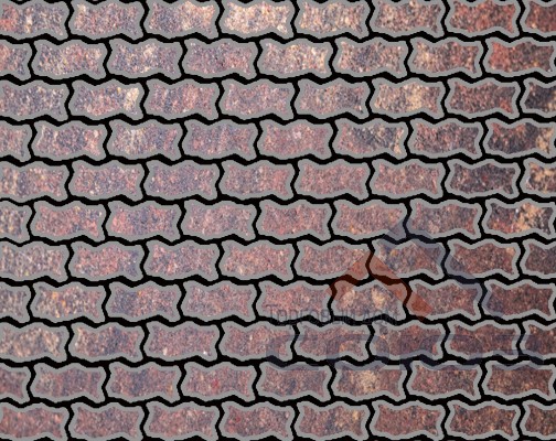 Тротуарная плитка Зигзаг/Волна Natur Марс ч/п 225x112,5x60мм Фабрика Готика