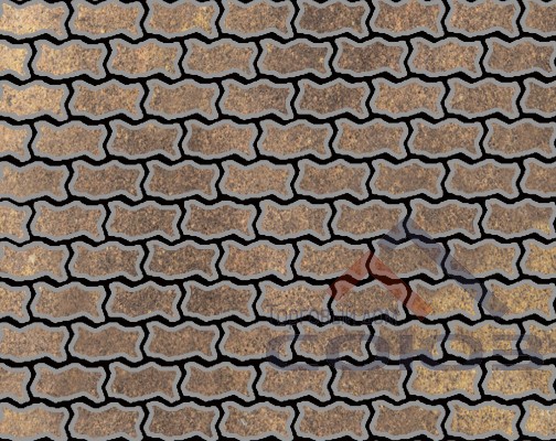 Тротуарная плитка Зигзаг/Волна Natur Тиманфайя ч/п 225x112,5x60мм Фабрика Готика