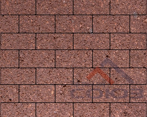 Тротуарная плитка Картано оранжевый ч/п с/ц 300x150x60мм Фабрика Готика