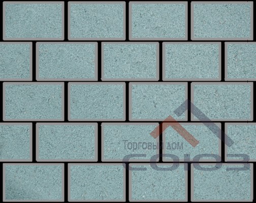 Тротуарная плитка Картано Гранде синий ч/п б/ц 300x200x60мм Фабрика Готика