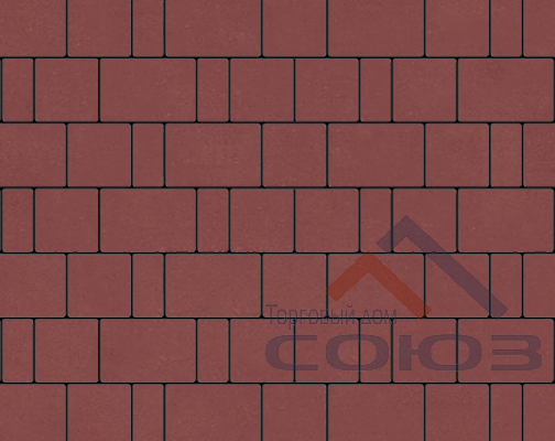 Брусчатка Бельпассо винный-моноколор Steinrus Брусчатка Бельпассо винный-моноколор Steinrus