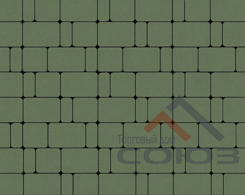 Брусчатка Инсбрук Альт Нео зеленый-моноколор Steinrus Брусчатка Инсбрук Альт Нео зеленый-моноколор Steinrus