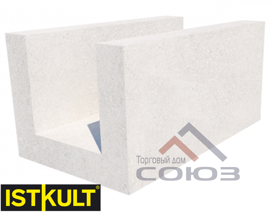 Блок газобетонный п-образный ISTKULT 1 Блок газобетонный п-образный ISTKULT 1