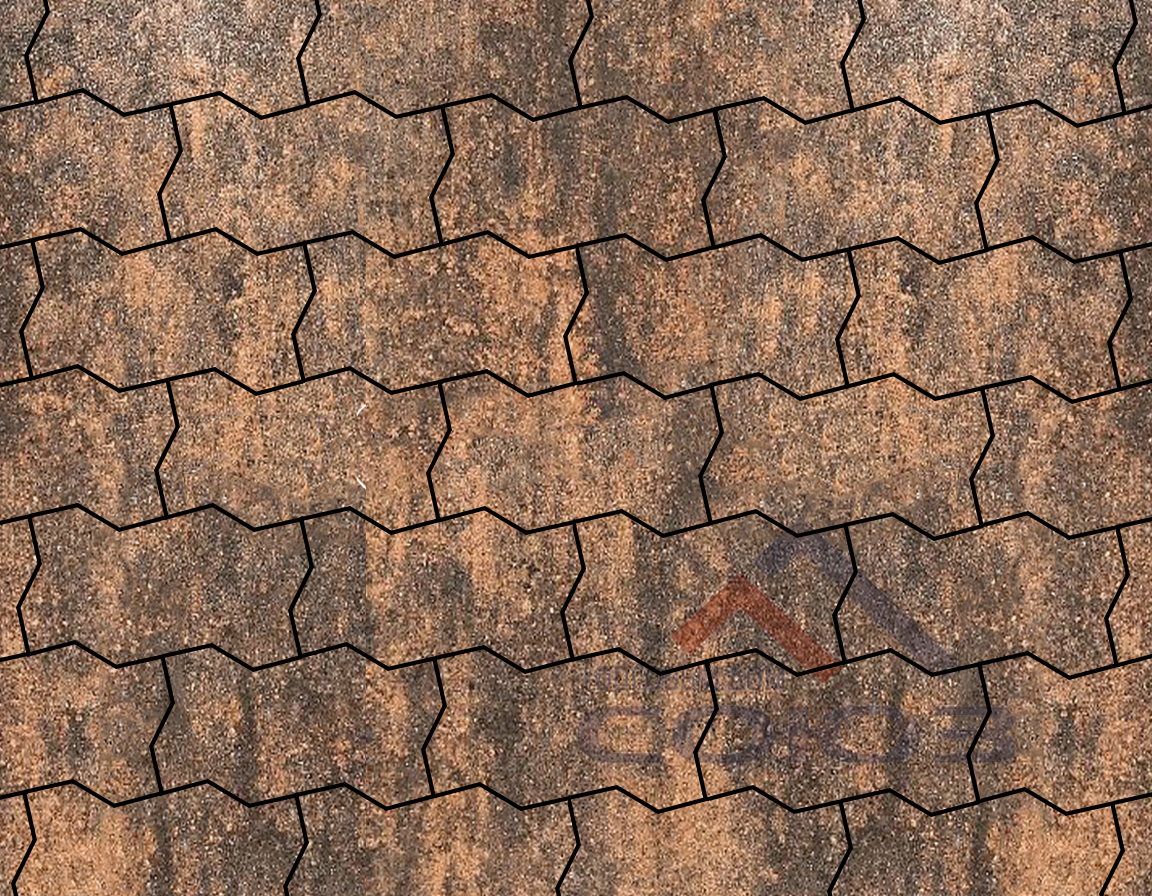 Брусчатка Зигзаг-Волна 225×112,5 Тигр Готика Брусчатка Зигзаг-Волна 225×112,5 Тигр Готика